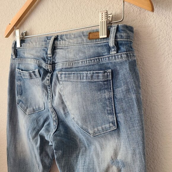 Blank NYC US Women's Size 28 Low Rise Skinny Jeans Light Wash Stretch Distressed - Picture 6 of 13